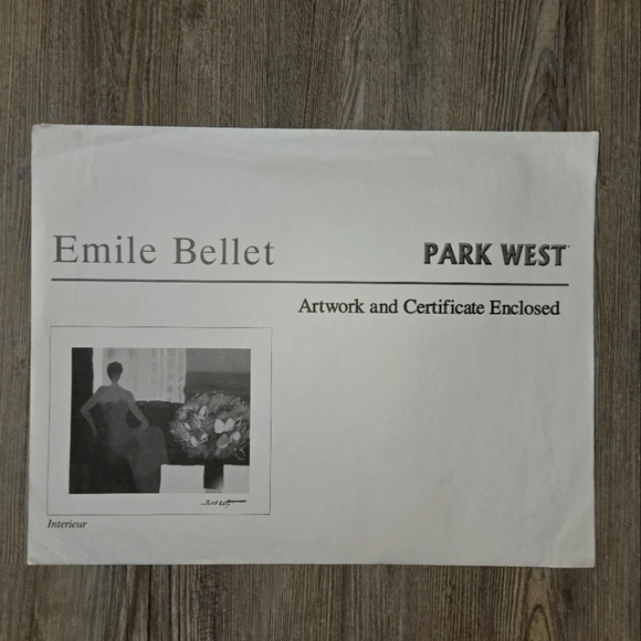 Emilie Bellet Artwork and Certificate of Authentication - Picture 2 of 2
